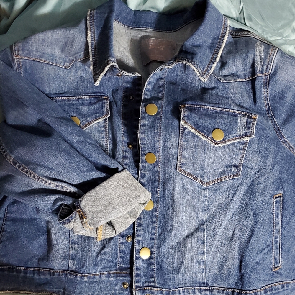 Melissa McCarthy brand 3X denim jacket